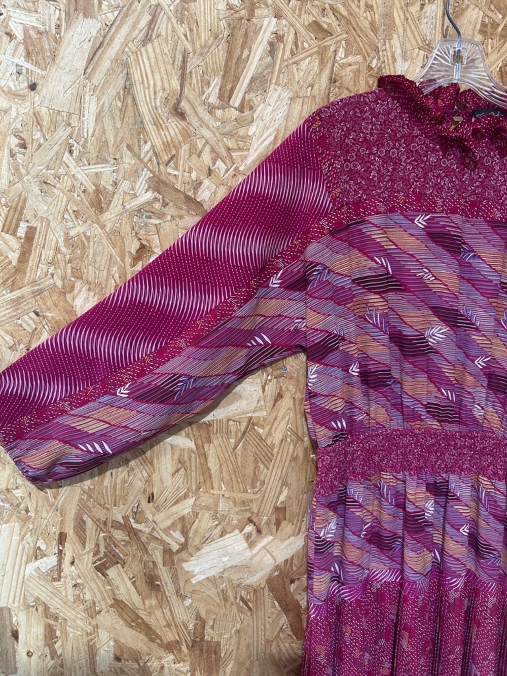 Diane Freis Vintage Maxi Dress, (RARE Georgette misspelled), Magneta/Pink - Picture 5 of 16